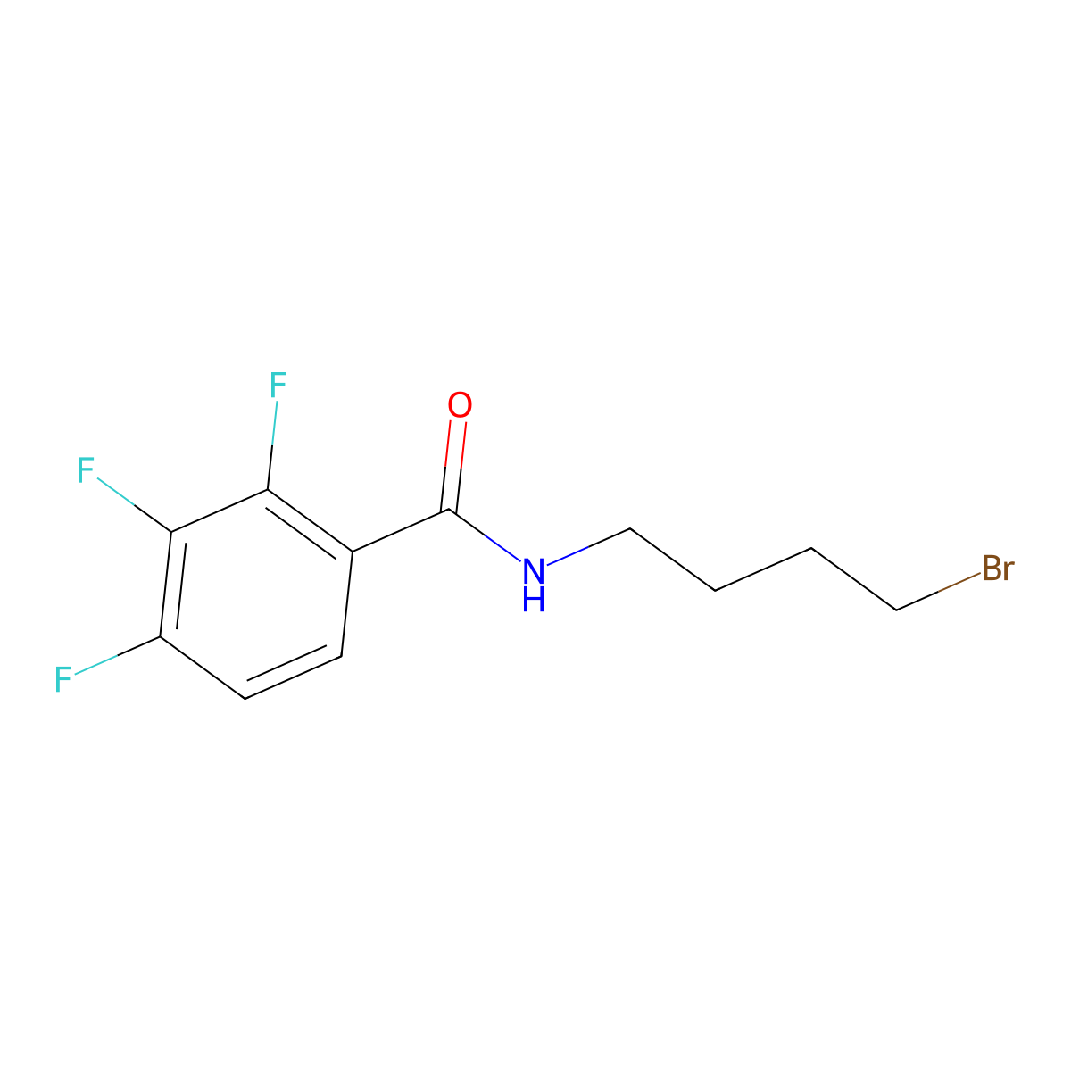N-(4-Bromobutyl)-2,3,4-trifluorobenzamide molecular structure, CAS 1975437-84-3