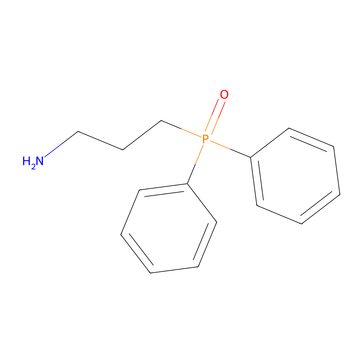 3-(Diphenylphosphoroso)propan-1-amine molecular structure, CAS 19755-32-9