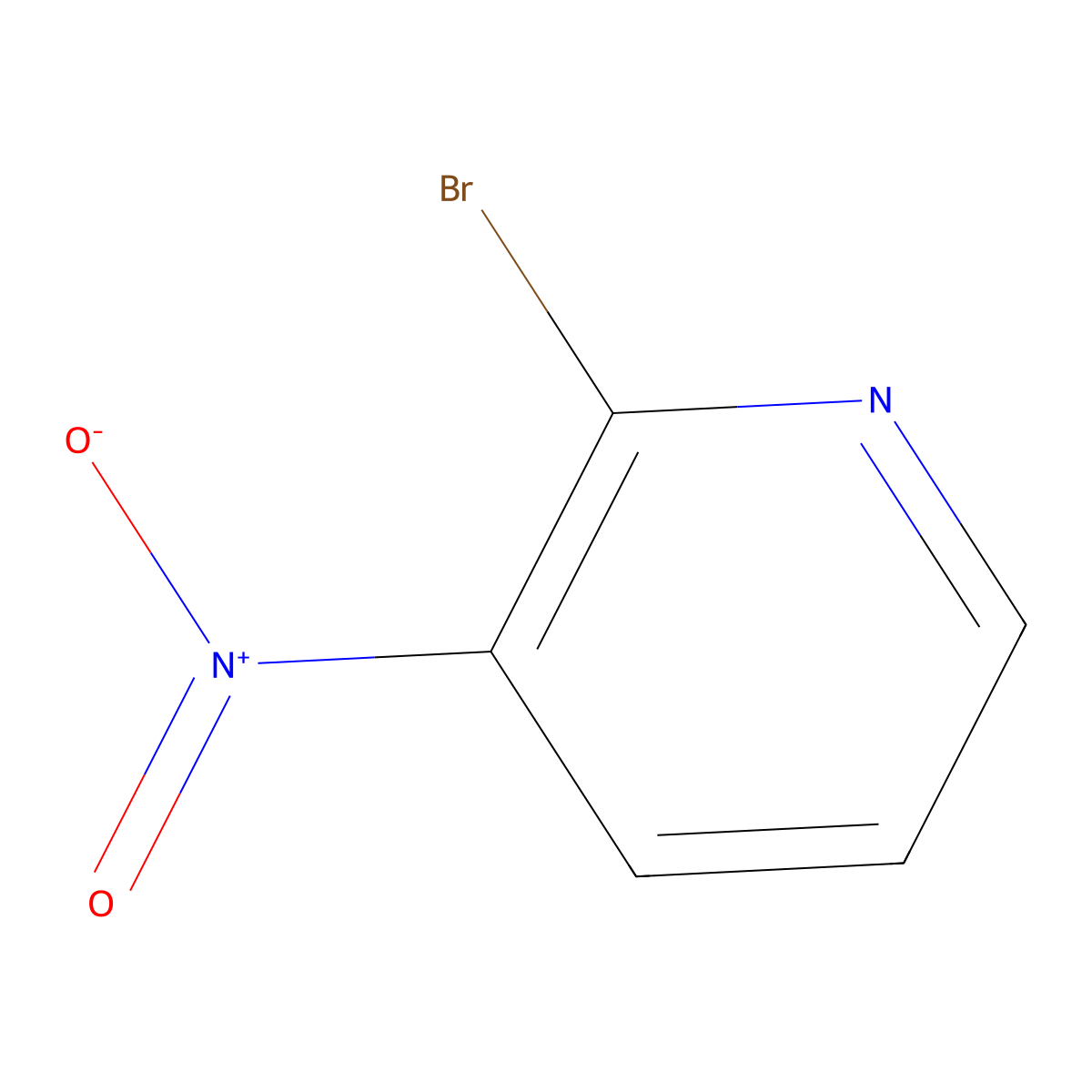 2-Bromo-3-nitropyridine molecular structure, CAS 19755-53-4