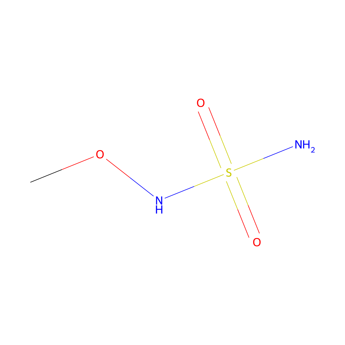 (Methoxysulfamoyl)amine molecular structure, CAS 19757-14-3