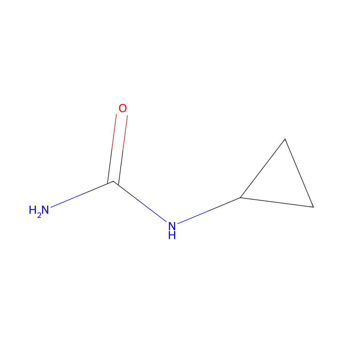 1-Cyclopropylurea molecular structure, CAS 19757-64-3
