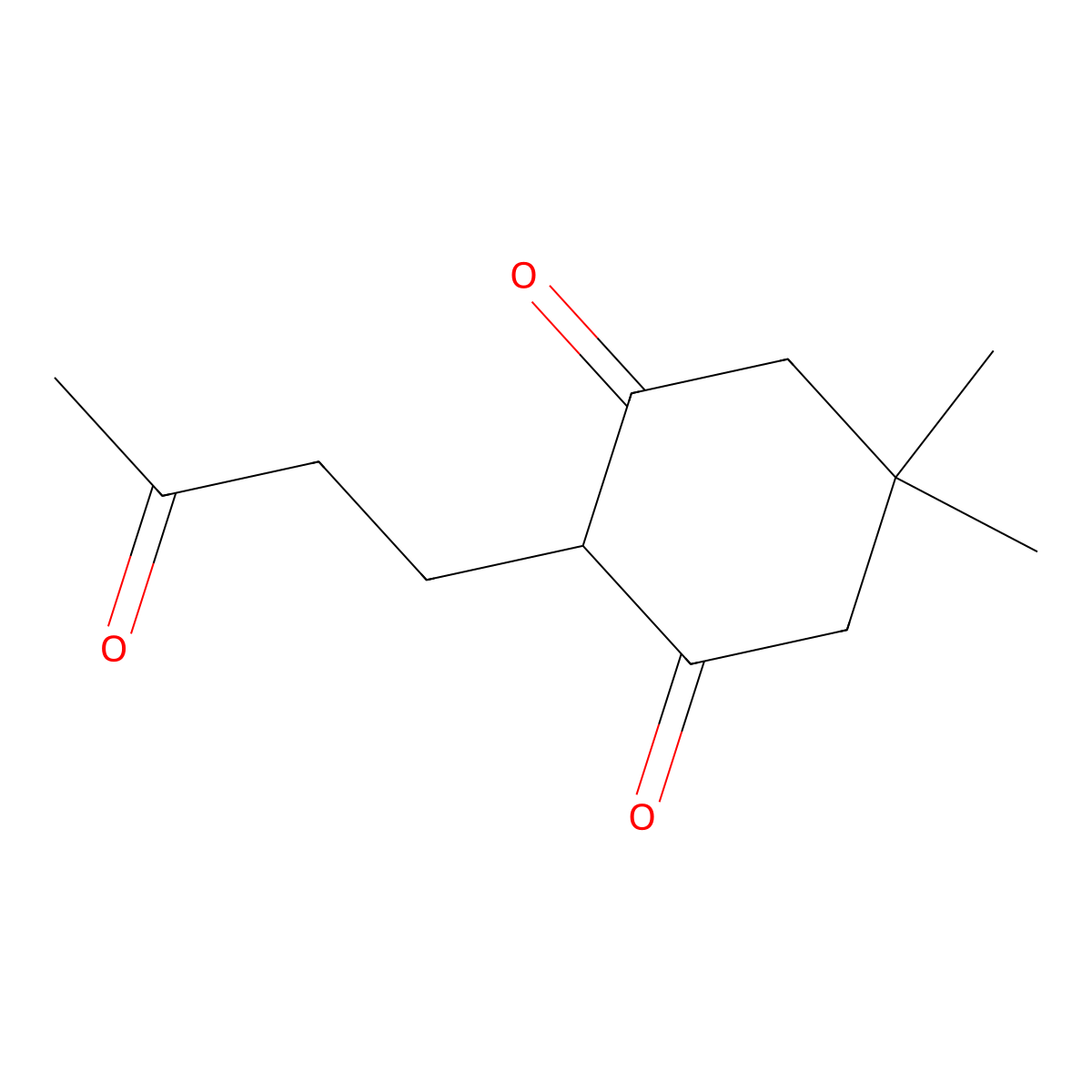 5,5-Dimethyl-2-(3-oxobutyl)cyclohexane-1,3-dione molecular structure, CAS 19757-98-3