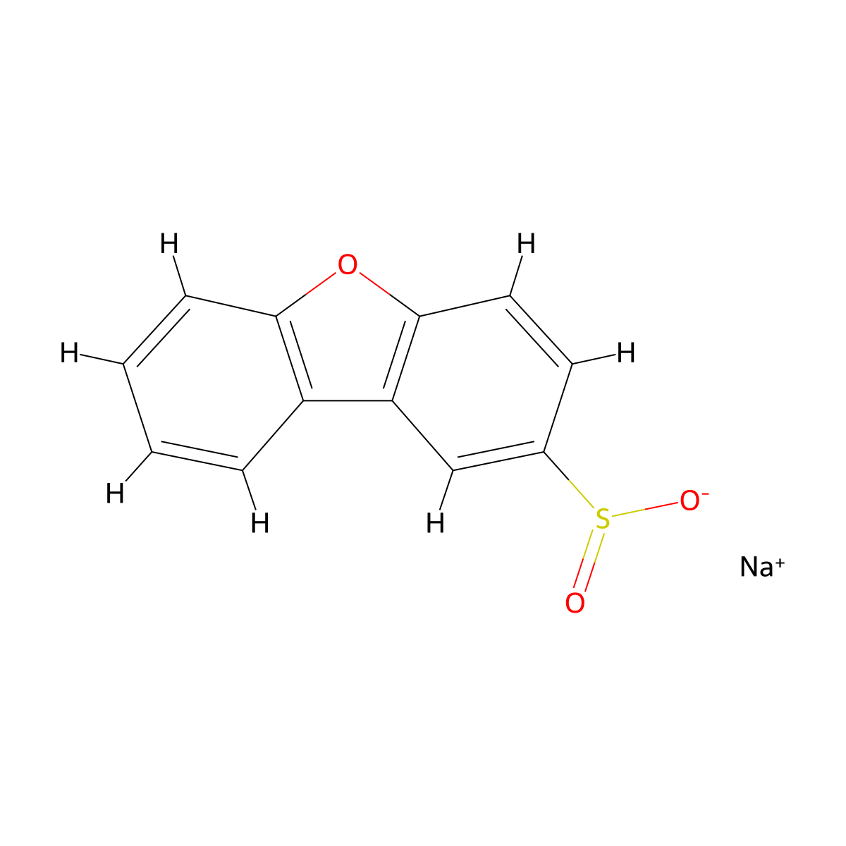Sodium dibenzo[b,d]furan-2-sulfinate molecular structure, CAS 197571-91-8
