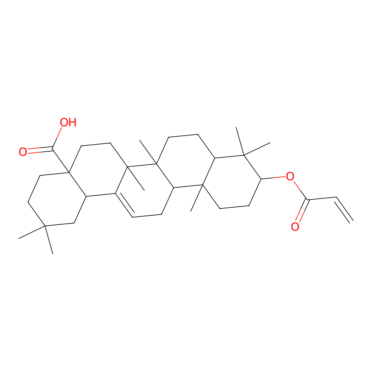Oleanolic acid acrylate molecular structure, CAS 1975976-24-9