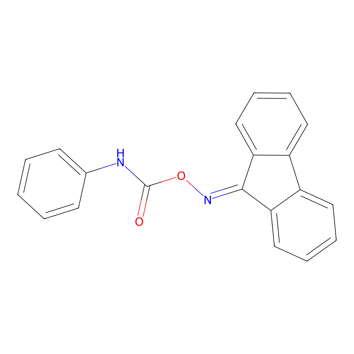 (fluoren-9-ylideneamino) N-phenylcarbamate molecular structure, CAS 1976-60-9