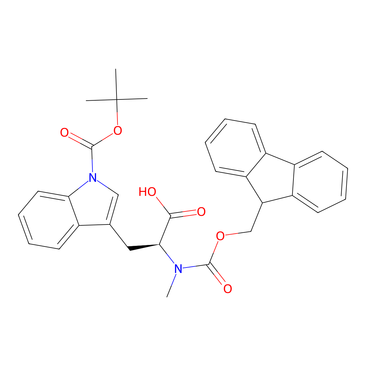 Fmoc-metrp(boc)-OH molecular structure, CAS 197632-75-0