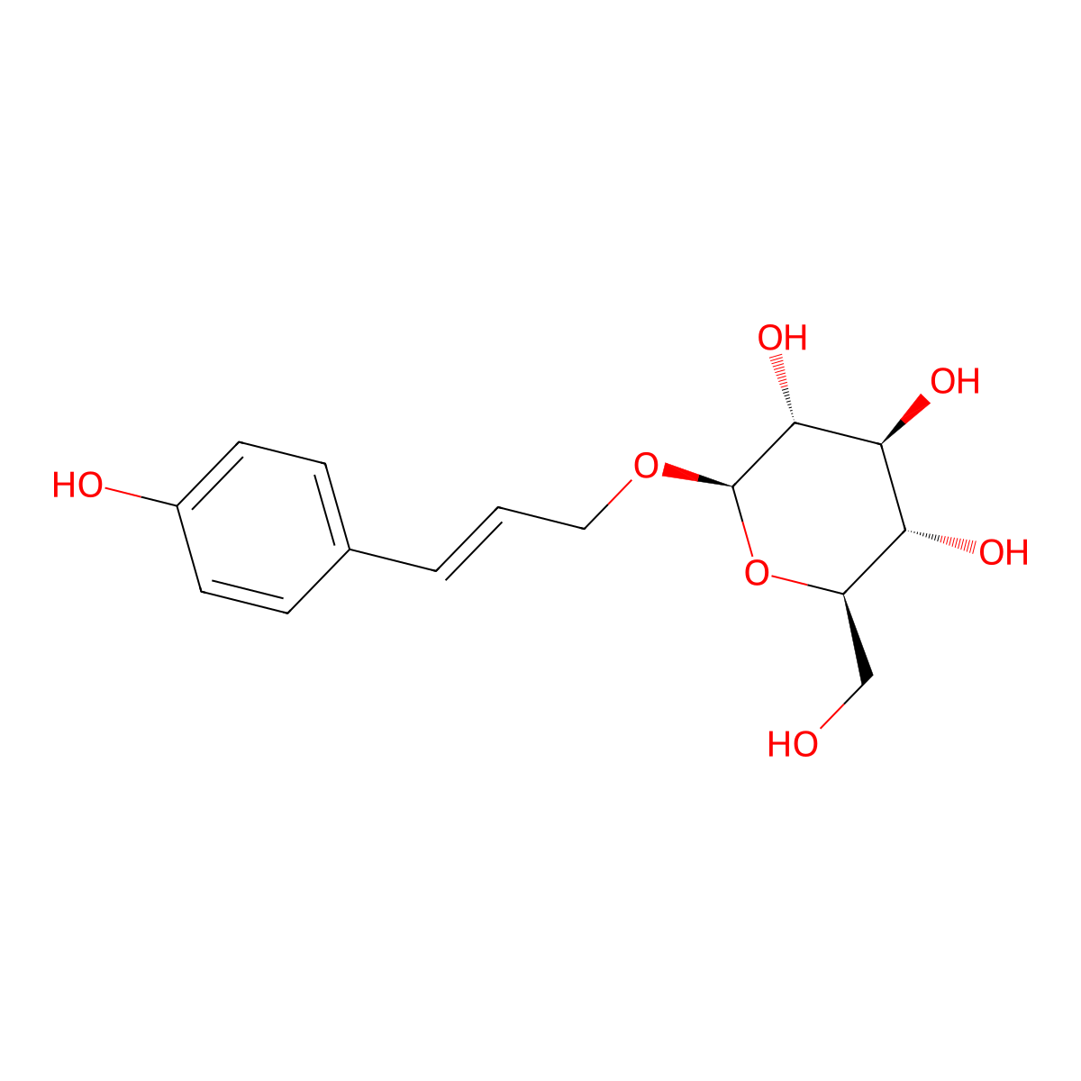 Triandrin molecular structure, CAS 19764-35-3