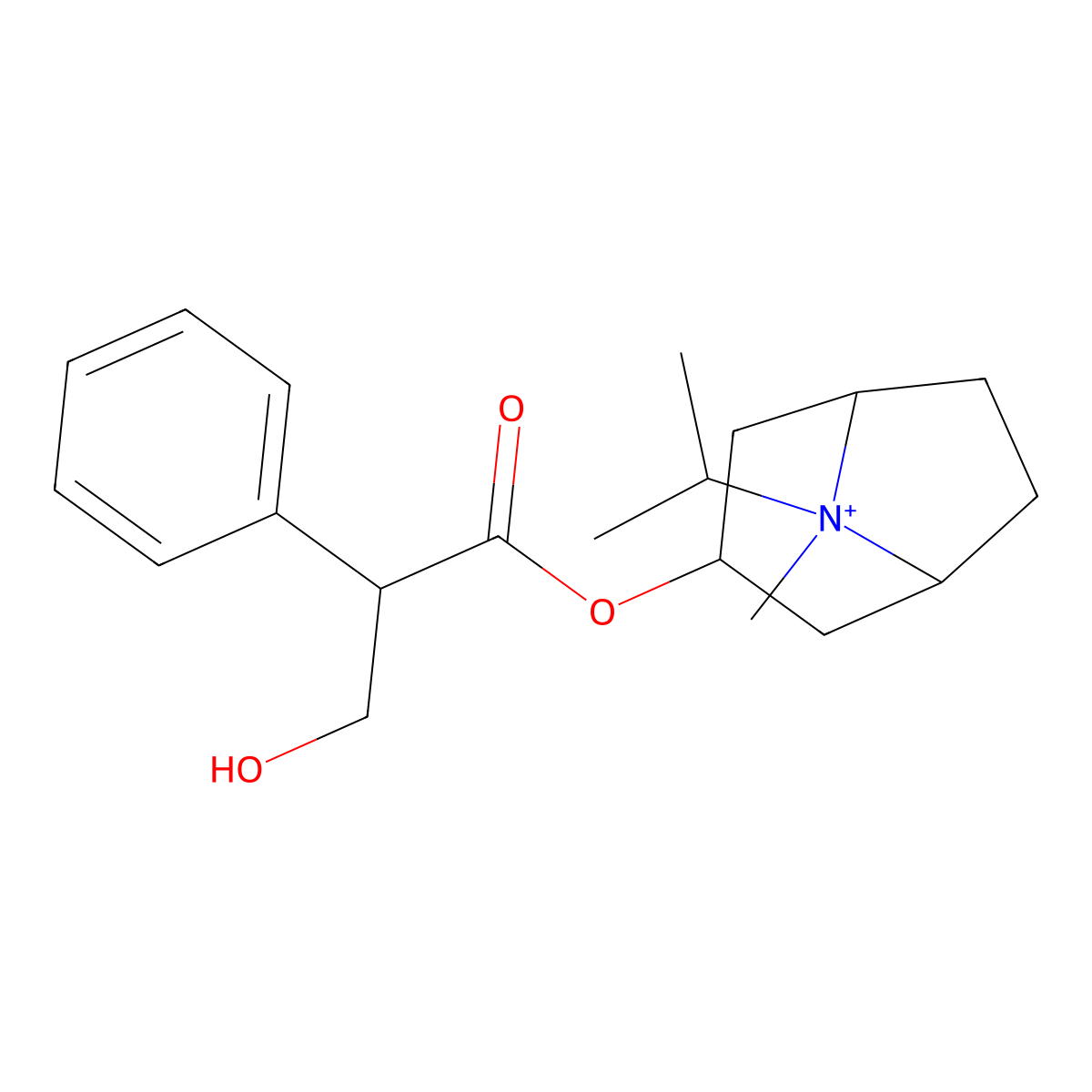 Atrovent Hfa molecular structure, CAS 197647-02-2