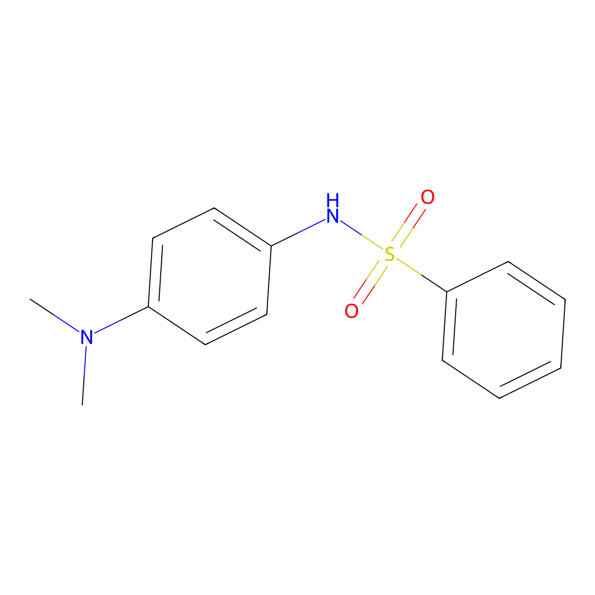 Aniline, N,N-dimethyl-p-phenylsulfonamido- molecular structure, CAS 19766-54-2