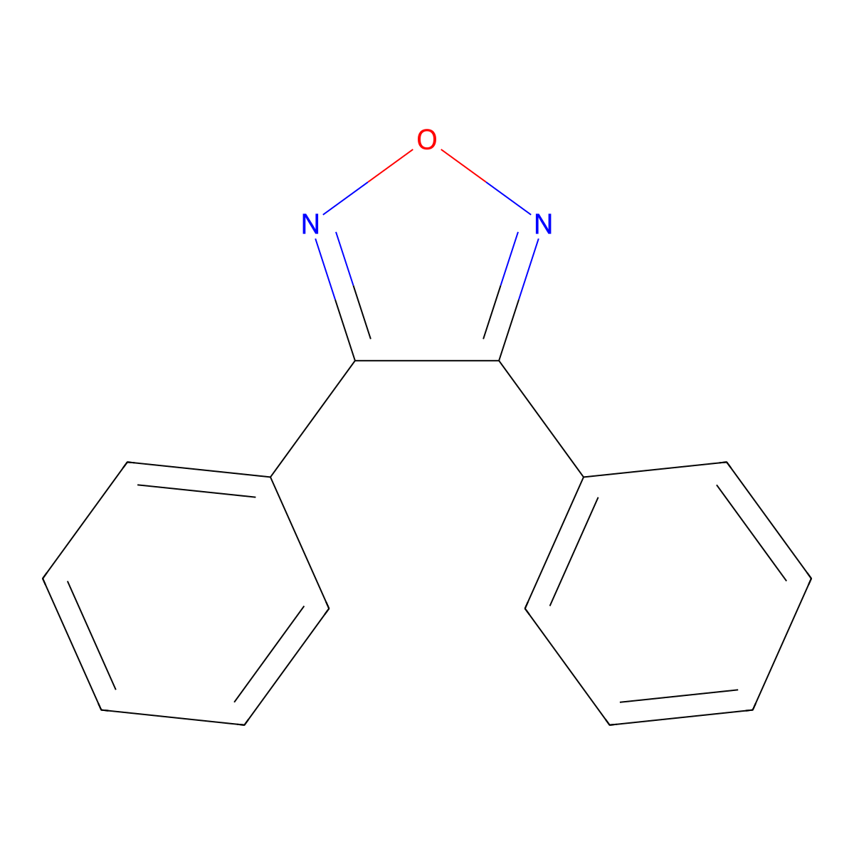 3,4-Diphenyl-1,2,5-oxadiazole molecular structure, CAS 19768-02-6
