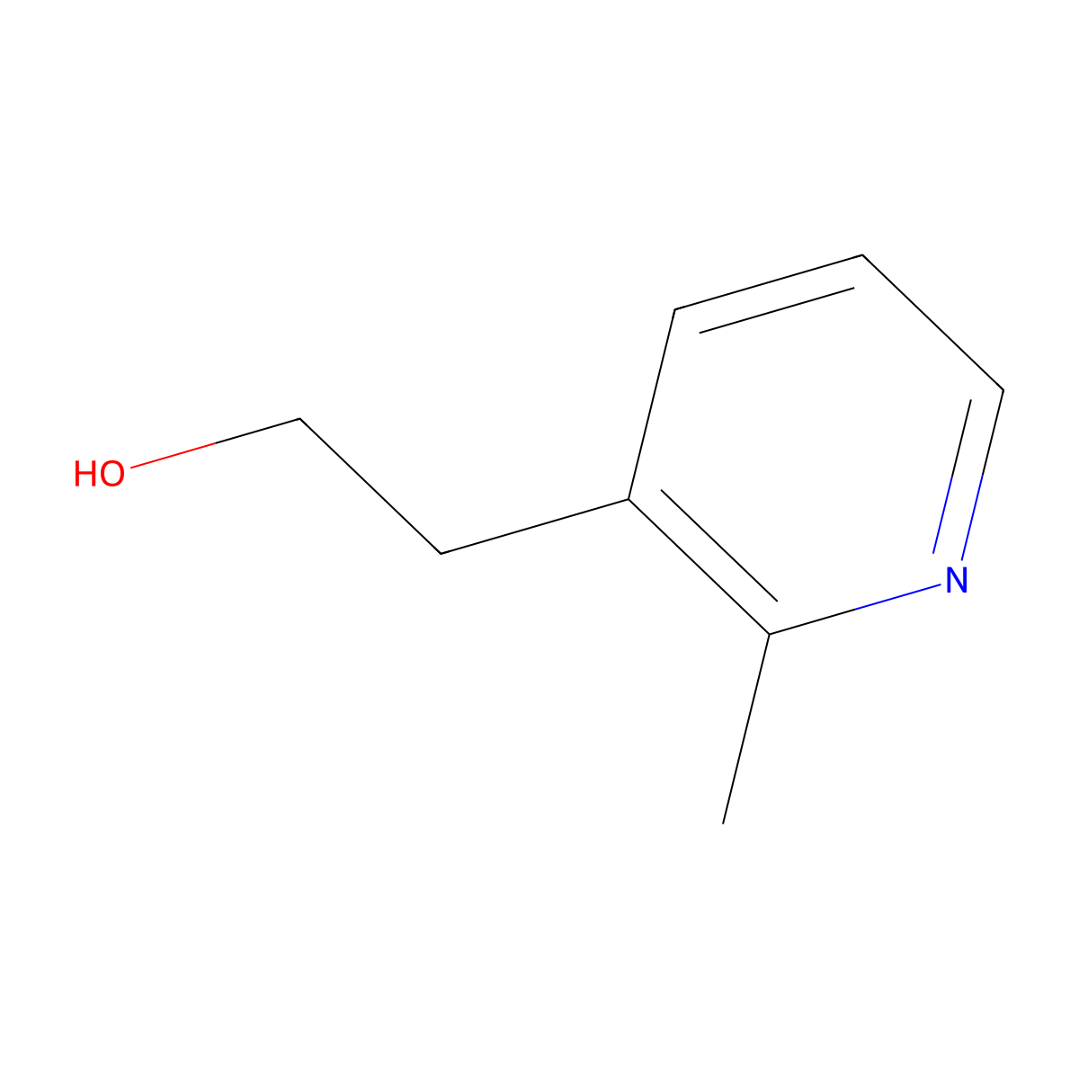 2-(2-Methylpyridin-3-yl)ethan-1-ol molecular structure, CAS 1977-05-5