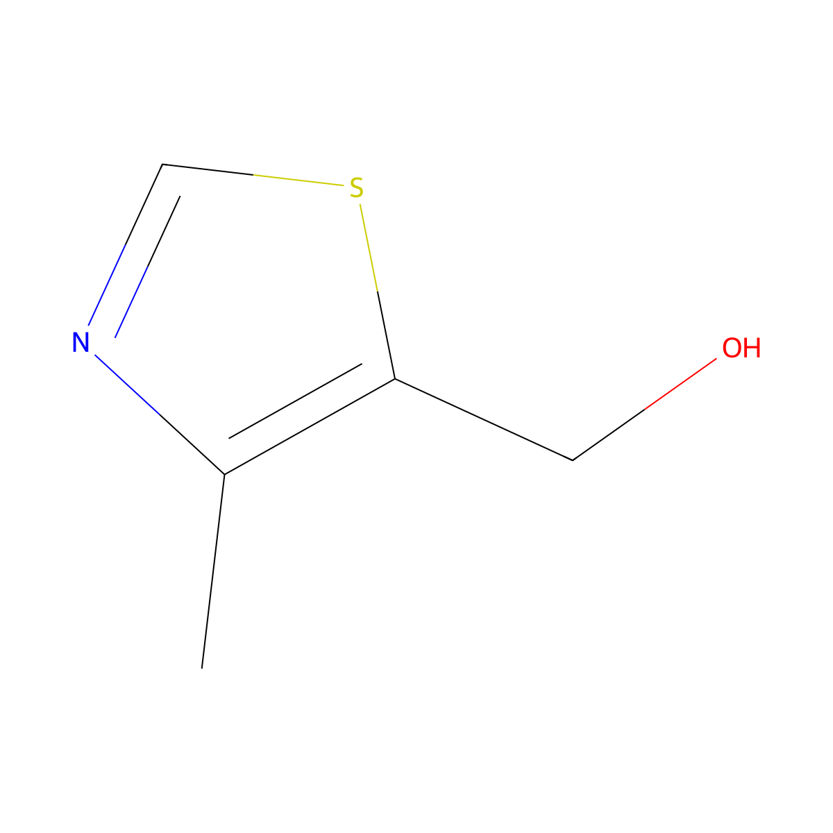(4-Methyl-1,3-thiazol-5-yl)methanol molecular structure, CAS 1977-06-6