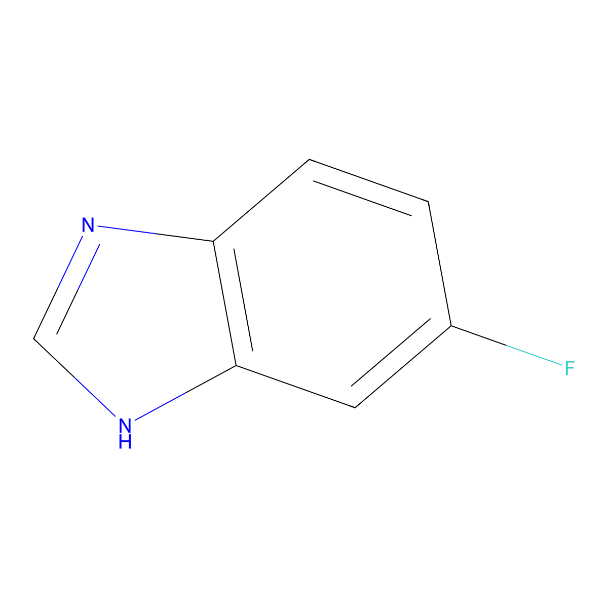 5-Fluorobenzimidazole molecular structure, CAS 1977-72-6