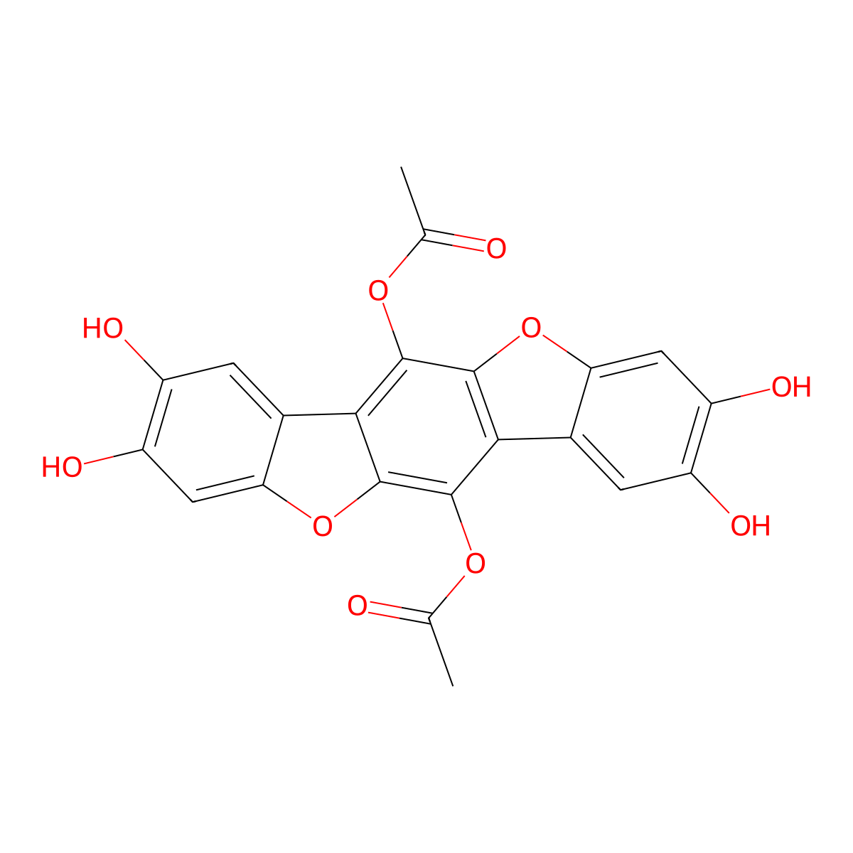 Polyozellin molecular structure, CAS 197703-46-1