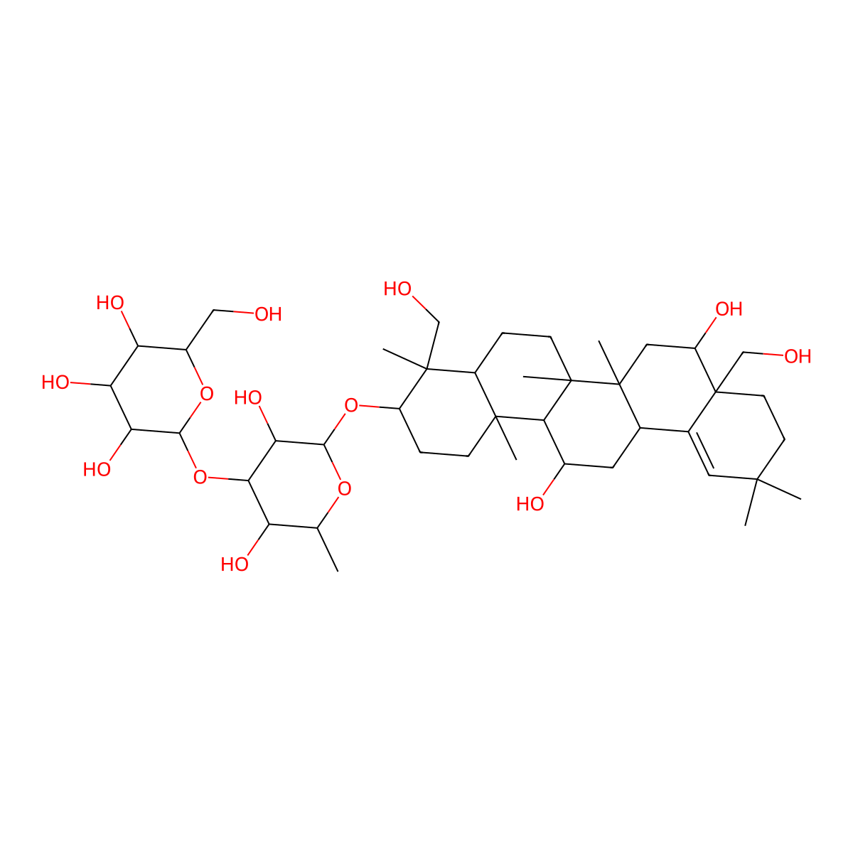 Bupleuroside XIII molecular structure, CAS 197705-31-0