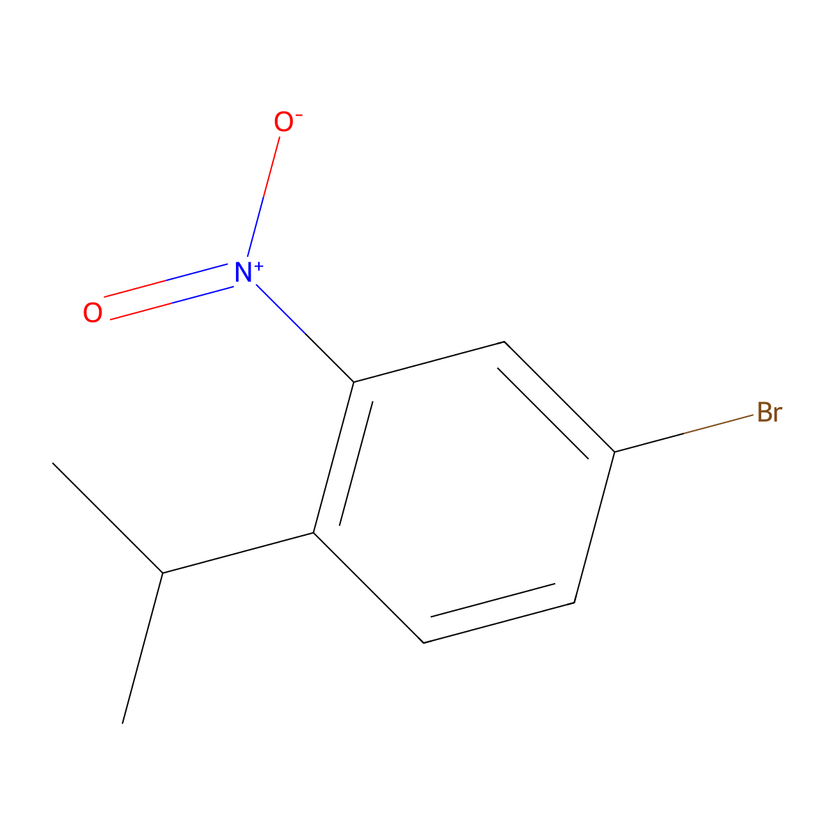 4-Bromo-1-isopropyl-2-nitrobenzene molecular structure, CAS 197711-15-2