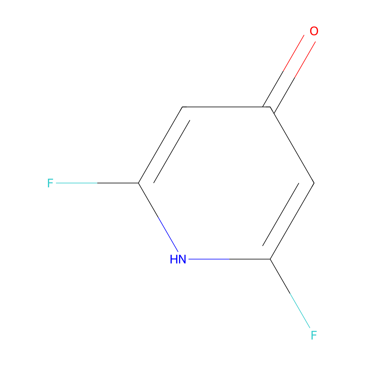 2,6-Difluoropyridin-4-ol molecular structure, CAS 197717-50-3