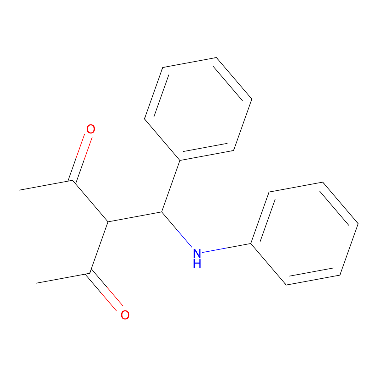 3-[Anilino(phenyl)methyl]pentane-2,4-dione molecular structure, CAS 19772-22-6