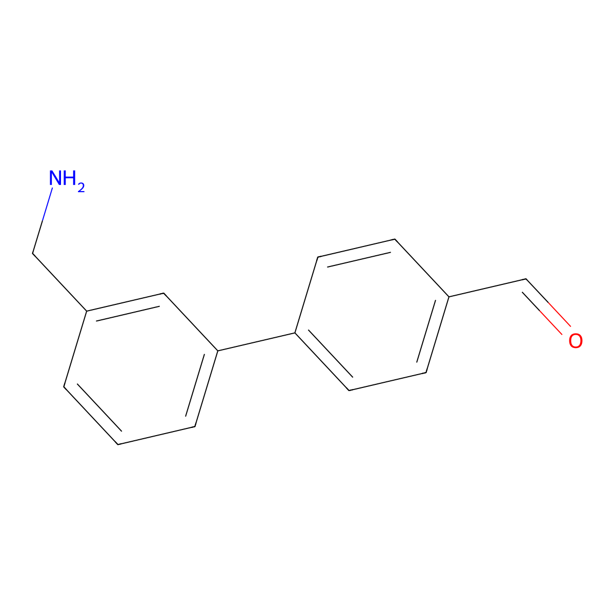4-[3-(Aminomethyl)phenyl]benzaldehyde molecular structure, CAS 197720-52-8
