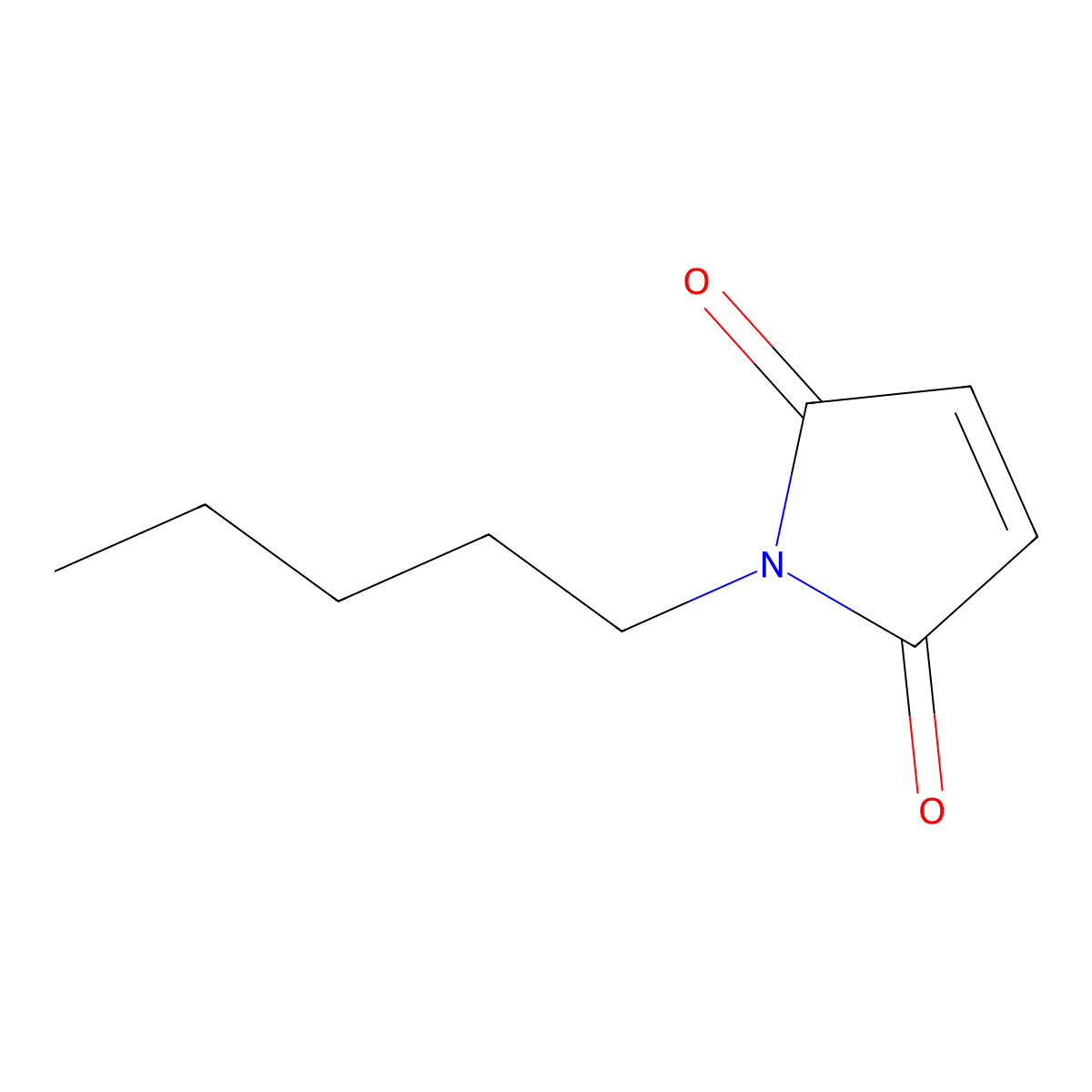1-pentyl-2,5-dihydro-1H-pyrrole-2,5-dione molecular structure, CAS 19775-00-9