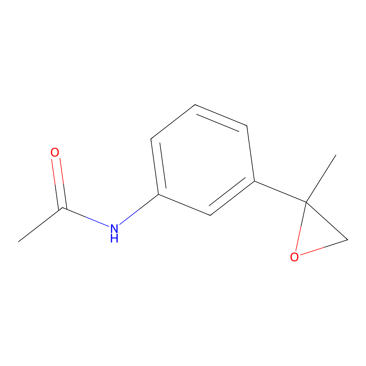 N-[3-(2-methyloxiran-2-yl)phenyl]acetamide molecular structure, CAS 1977539-49-3