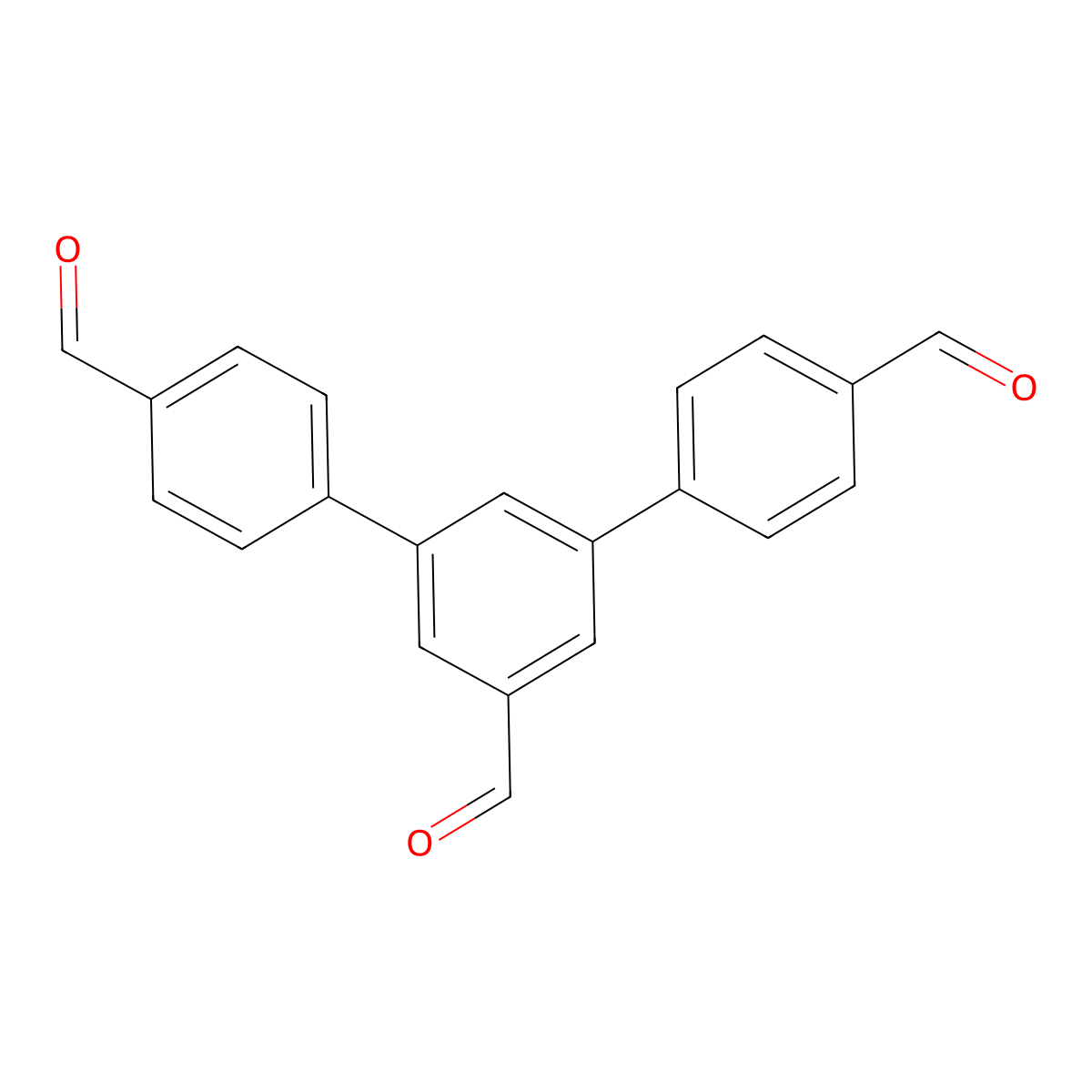 [1,1':3',1''-Terphenyl]-4,4'',5'-tricarbaldehyde molecular structure, CAS 1977585-07-1
