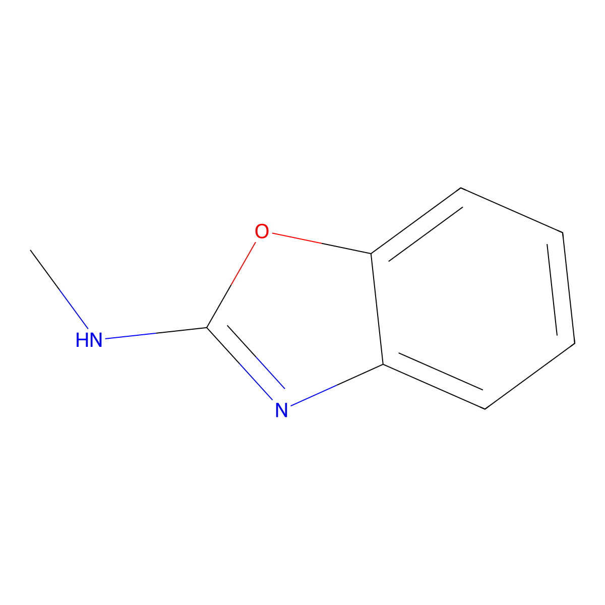 N-methyl-1,3-benzoxazol-2-amine molecular structure, CAS 19776-98-8