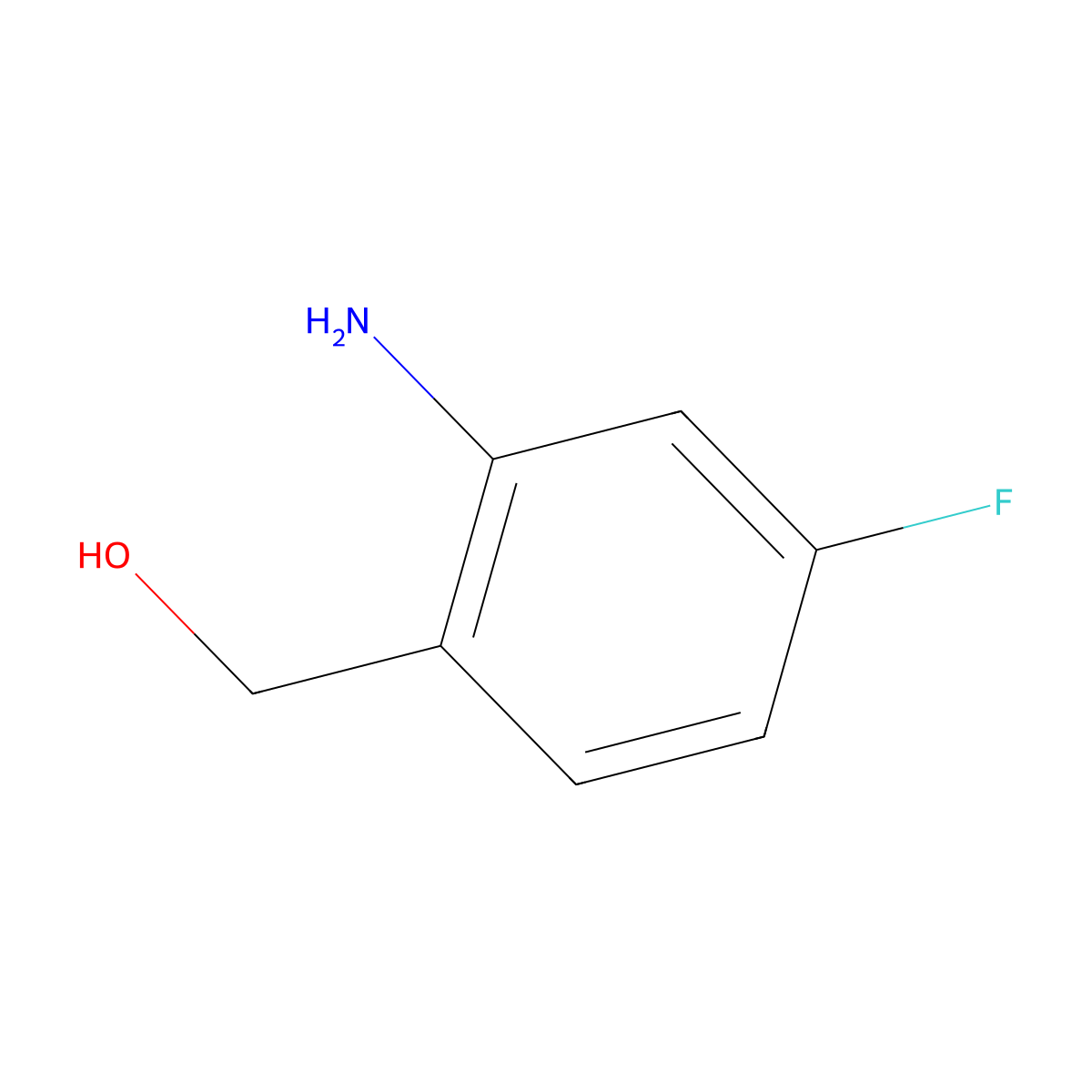 (2-Amino-4-fluorophenyl)methanol molecular structure, CAS 197783-88-3