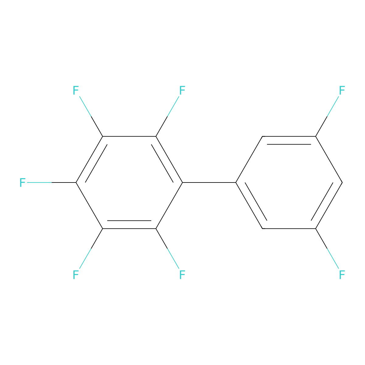 2,3,4,5,6,3',5'-Heptafluorobiphenyl molecular structure, CAS 197785-08-3