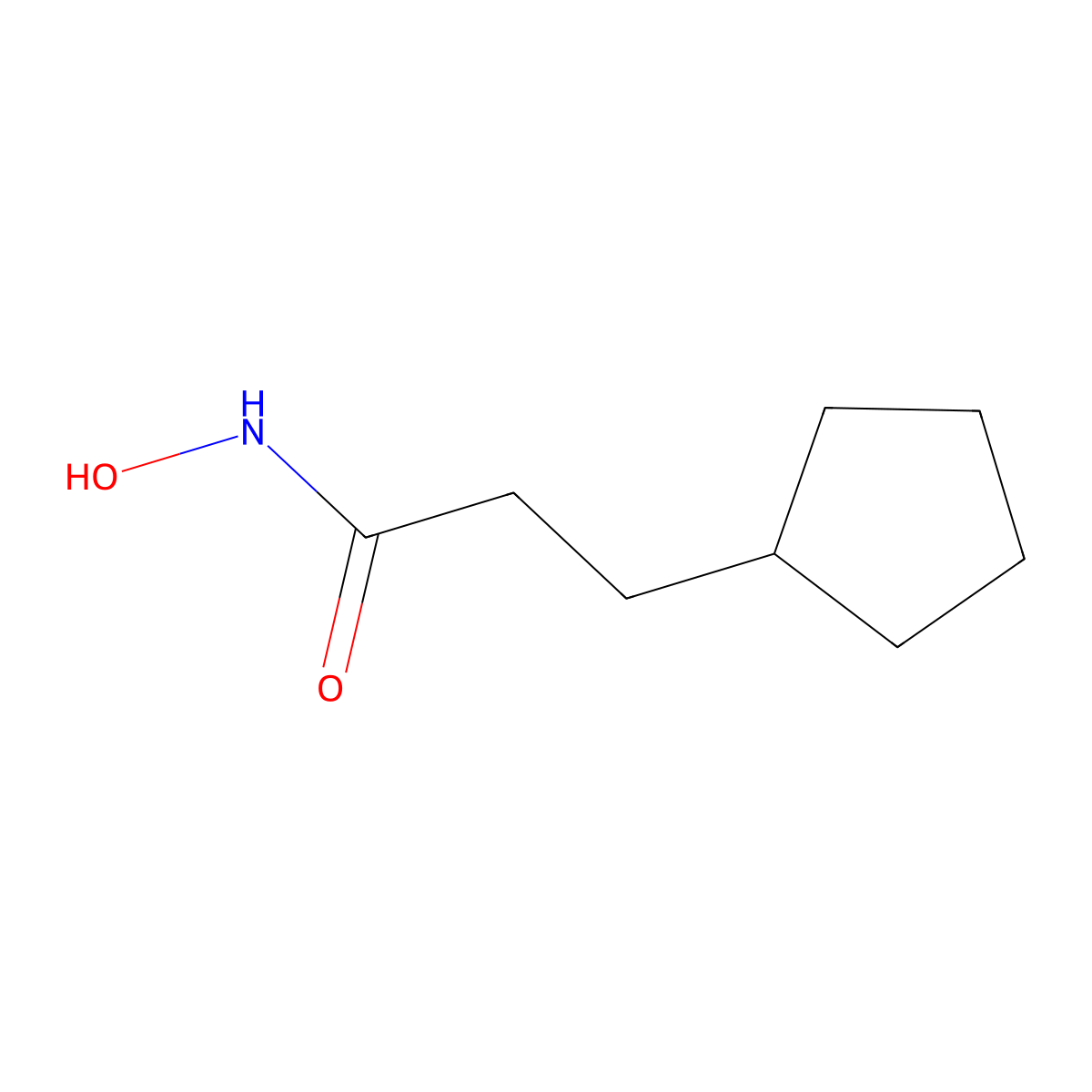 3-Cyclopentyl-N-hydroxypropanamide molecular structure, CAS 197785-30-1