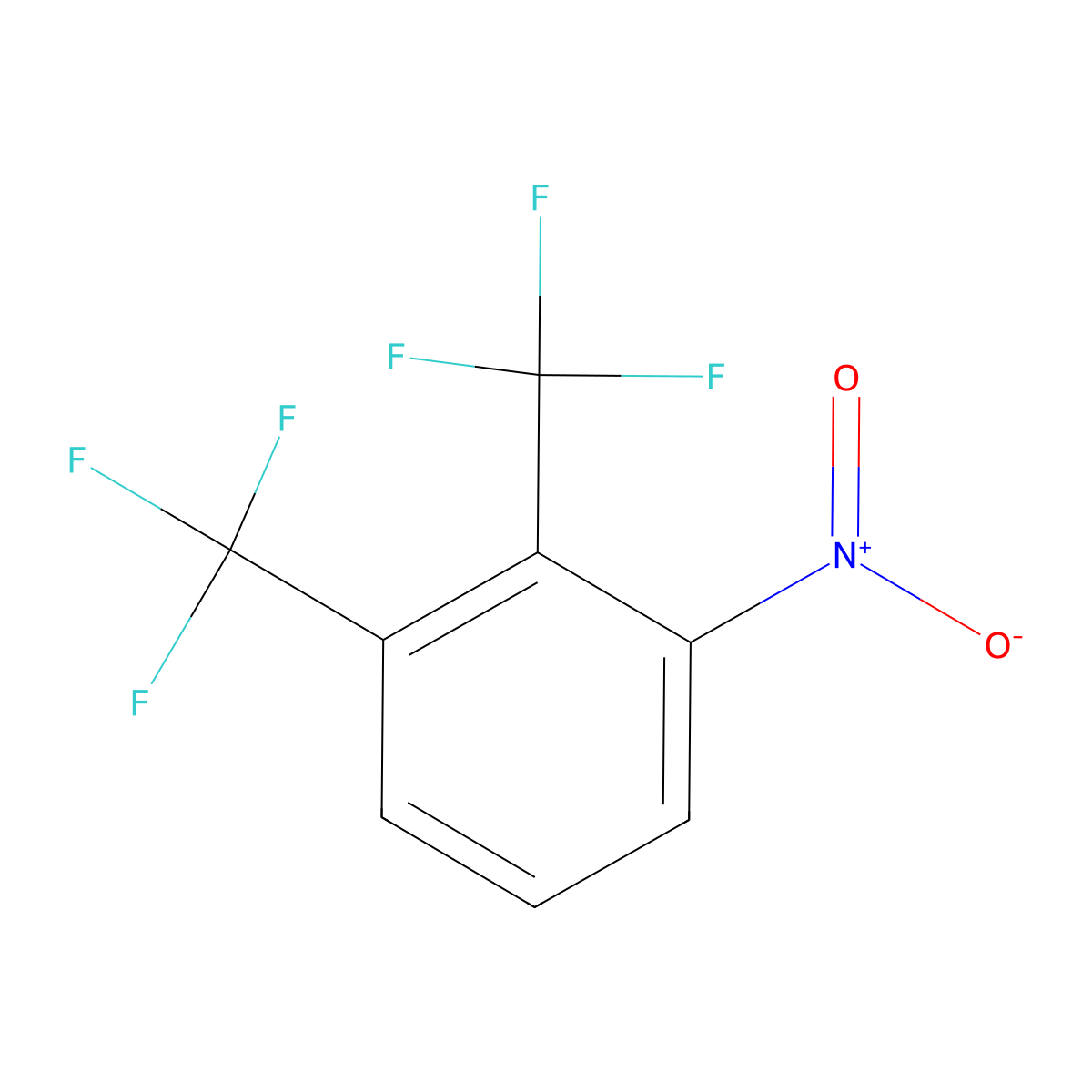 1-Nitro-2,3-bis(trifluoromethyl)benzene molecular structure, CAS 1978-06-9