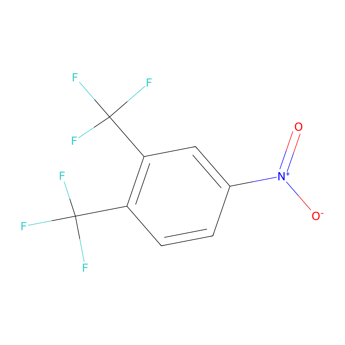 4-Nitro-1,2-bis(trifluoromethyl)benzene molecular structure, CAS 1978-20-7