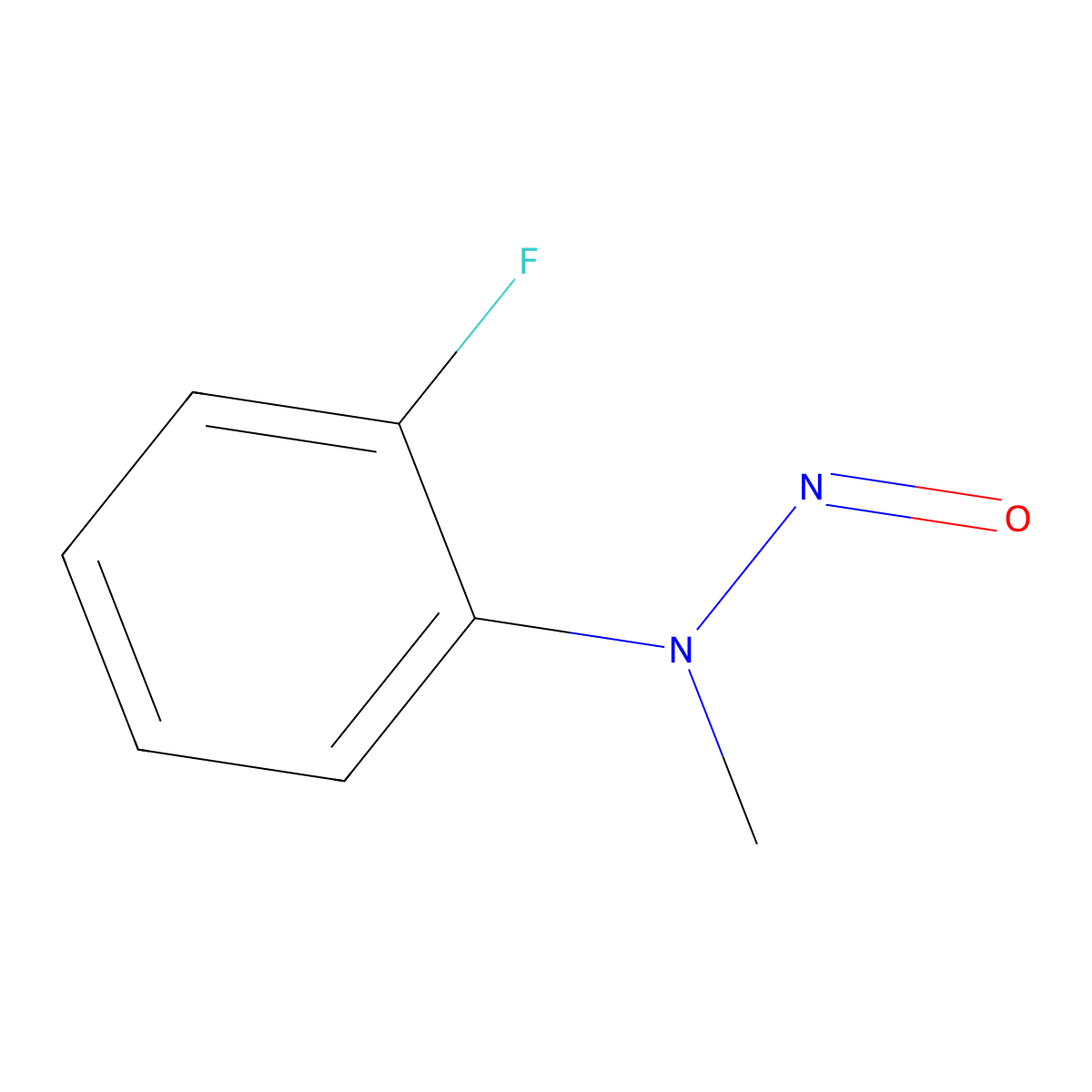 2-fluoro-N-methyl-N-nitrosoaniline molecular structure, CAS 1978-27-4