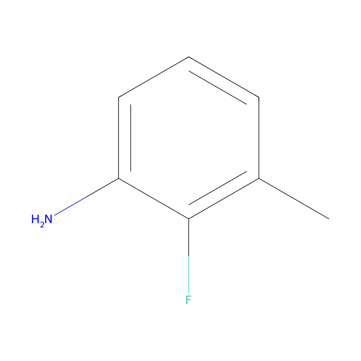 2-Fluoro-3-methylaniline molecular structure, CAS 1978-33-2