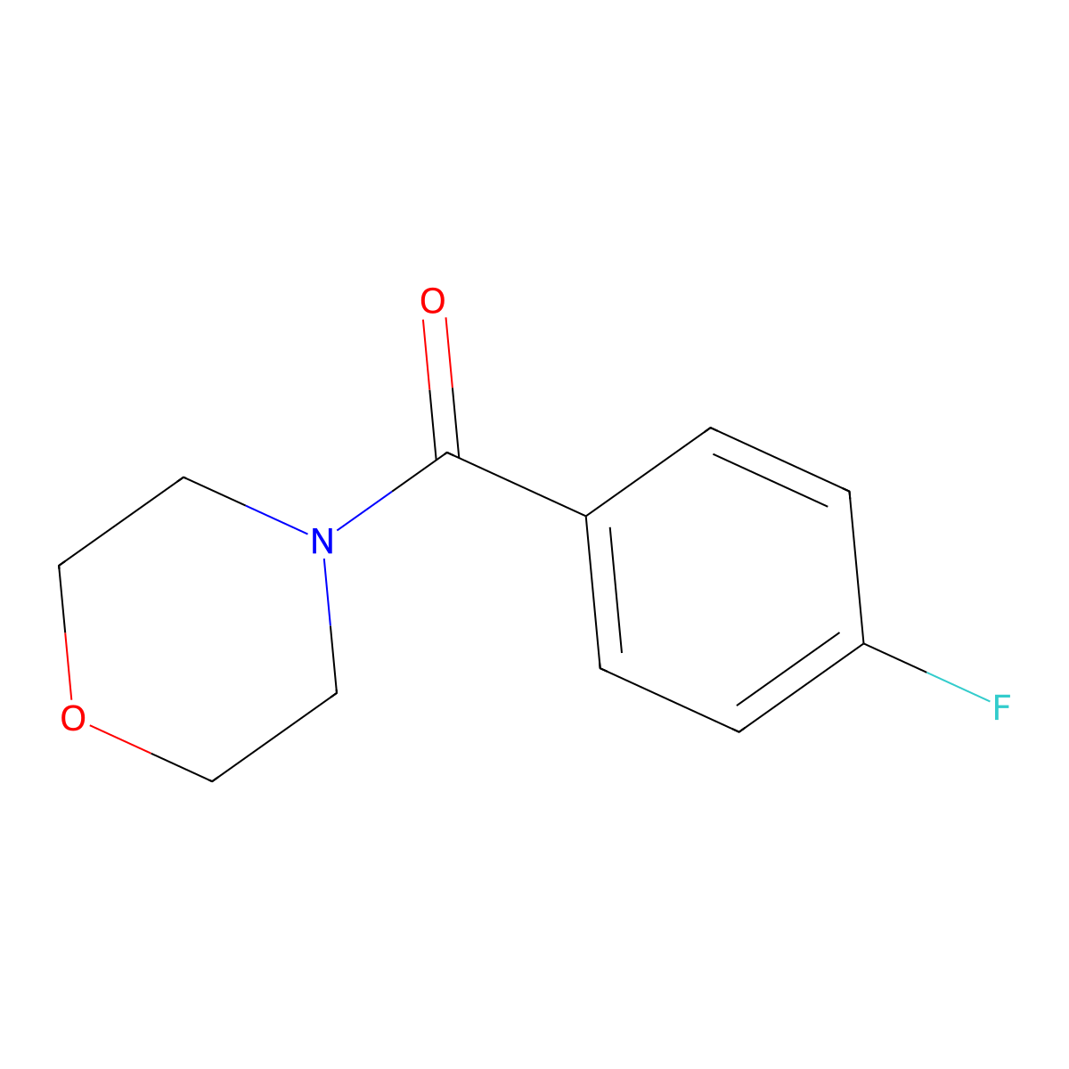 N-(4-Fluorobenzoyl)morpholine molecular structure, CAS 1978-65-0