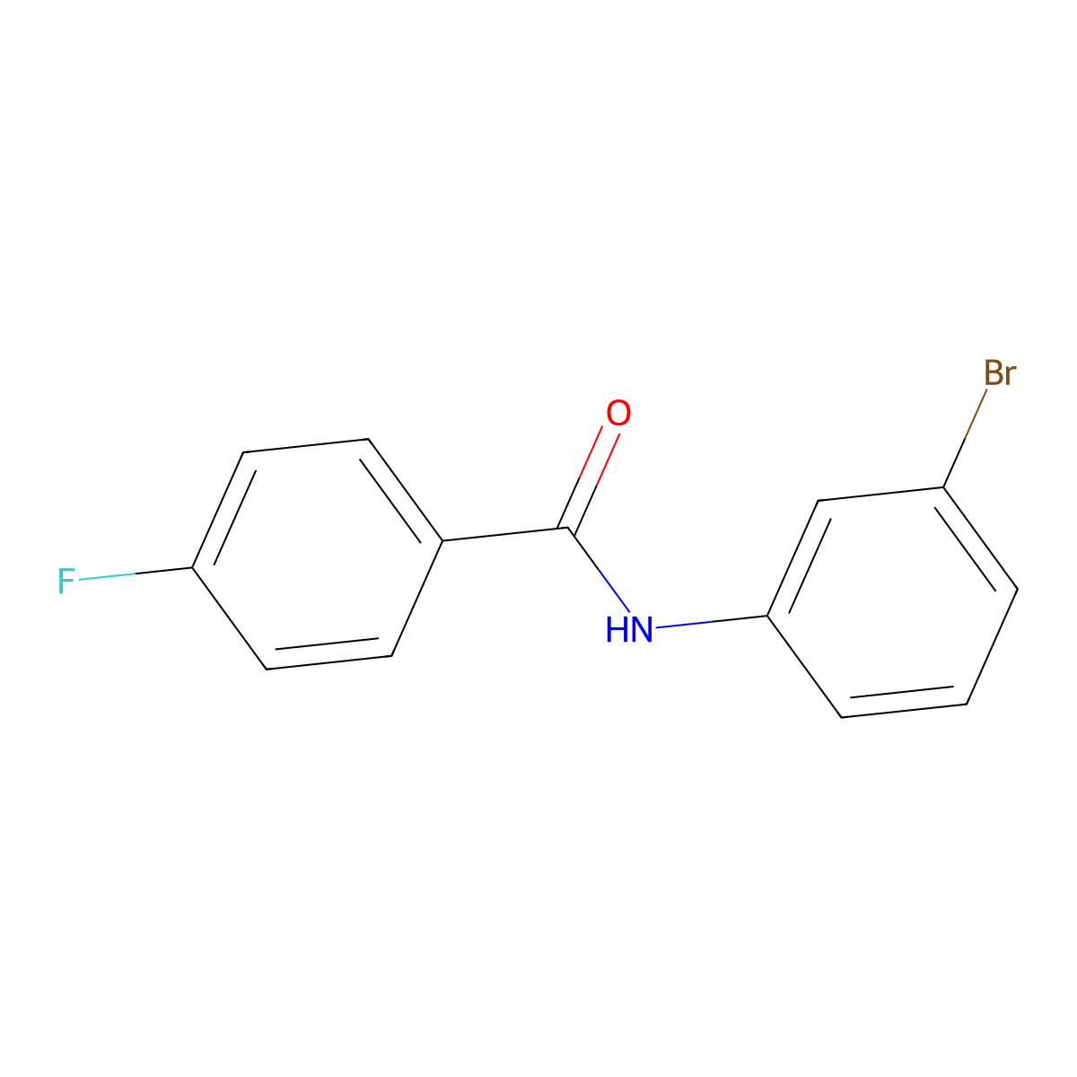 n-(3-Bromophenyl)-4-fluorobenzamide molecular structure, CAS 1978-81-0