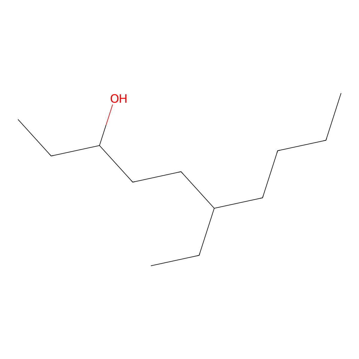 6-Ethyl-3-decanol molecular structure, CAS 19780-31-5