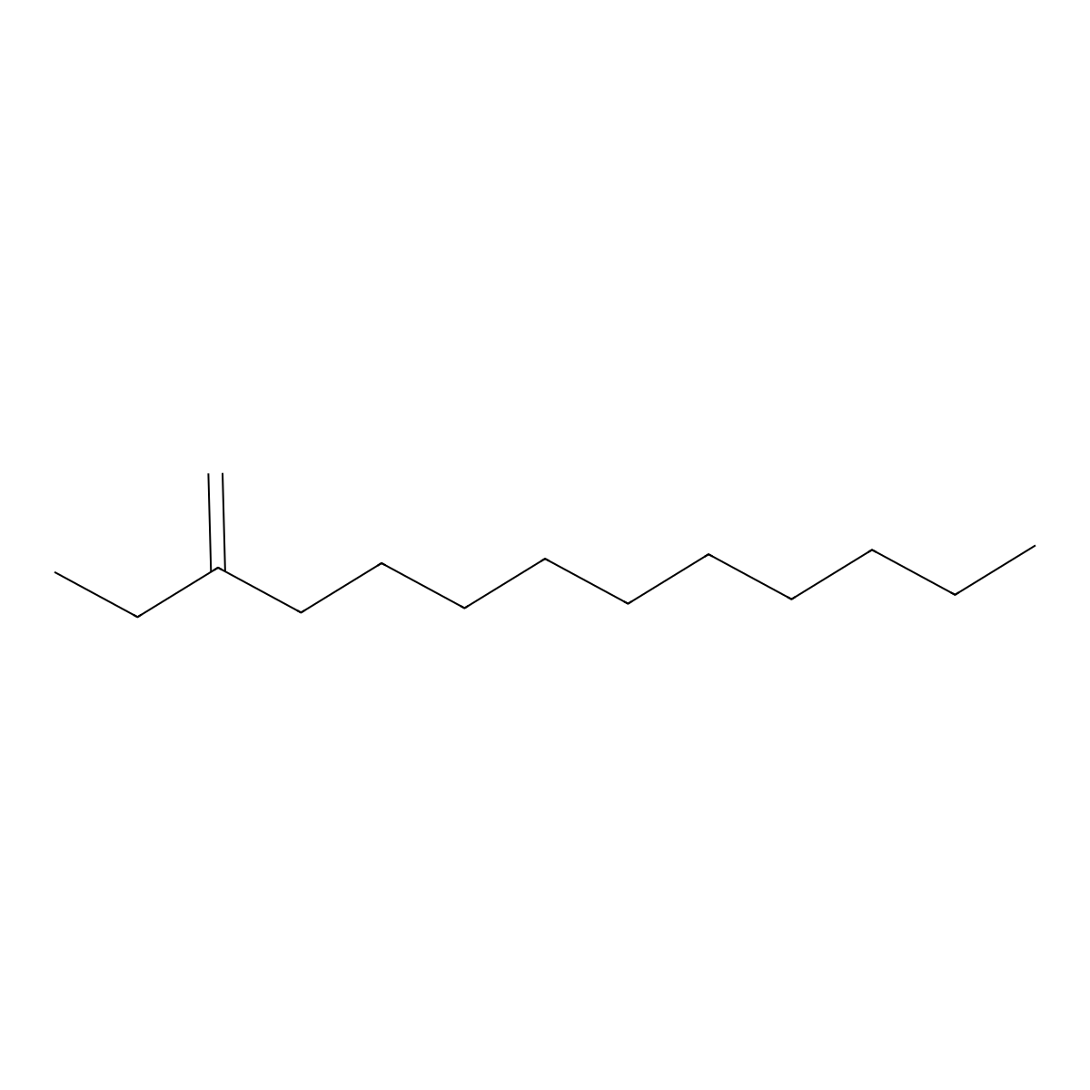 Tridecane, 3-methylene- molecular structure, CAS 19780-34-8