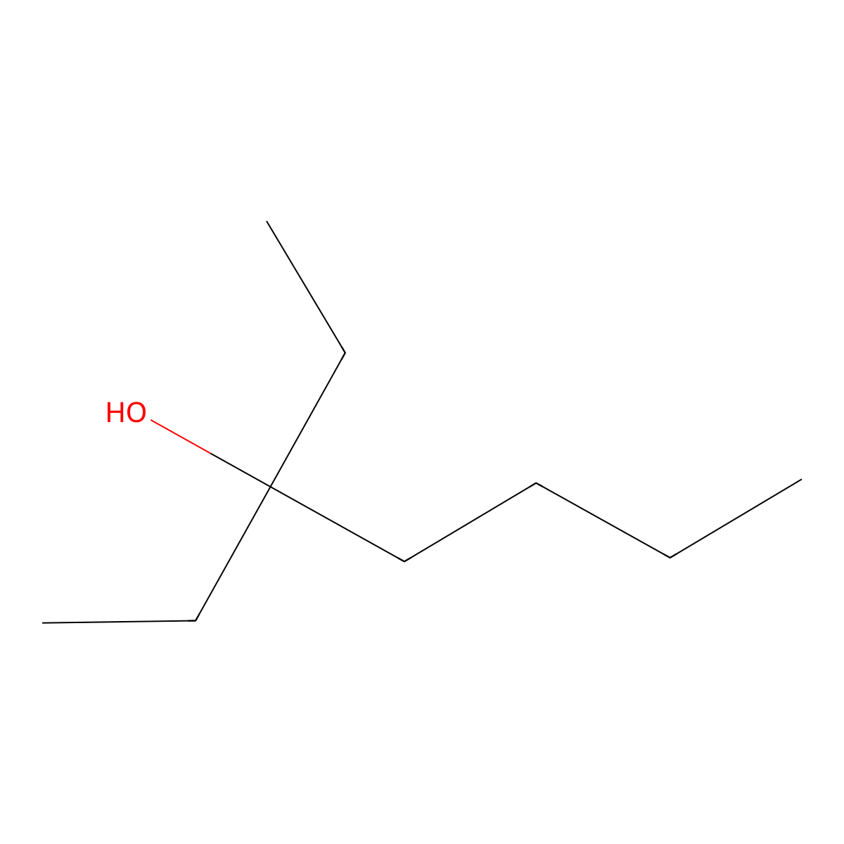 3-Ethylheptan-3-ol molecular structure, CAS 19780-41-7