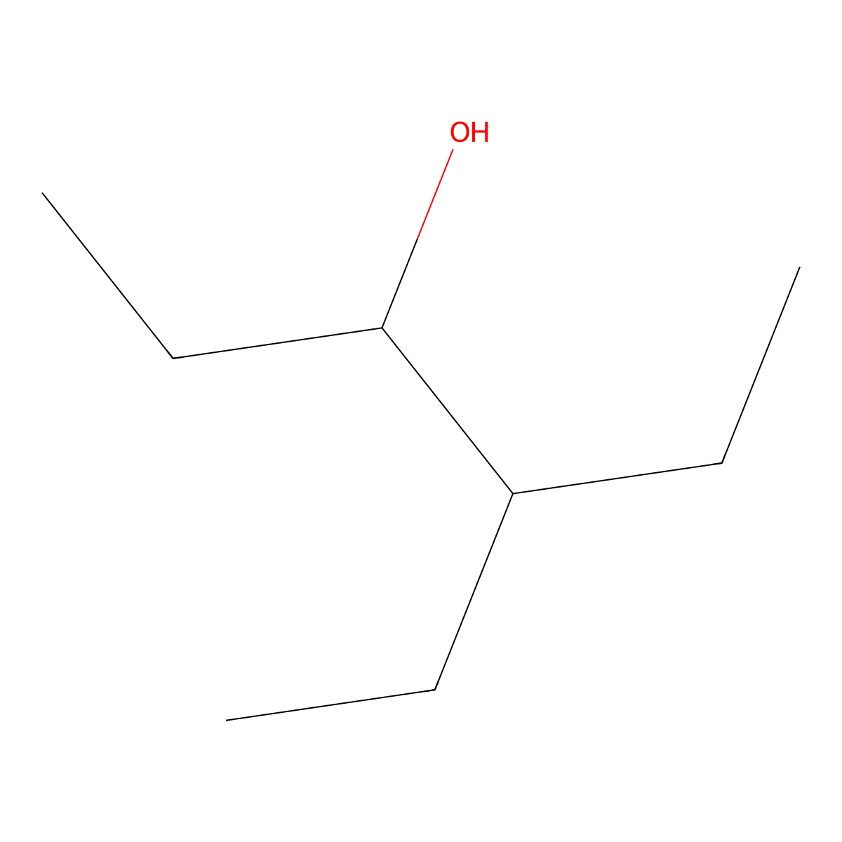 3-Hexanol, 4-ethyl- molecular structure, CAS 19780-44-0