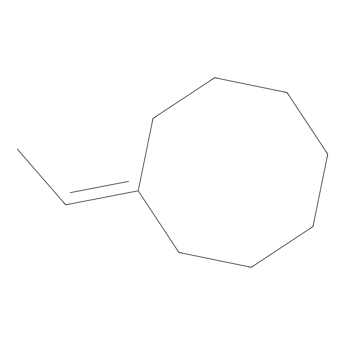 Ethylidenecyclooctane molecular structure, CAS 19780-51-9