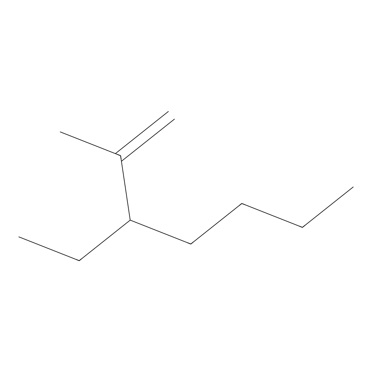 3-Ethyl-2-methyl-1-heptene molecular structure, CAS 19780-60-0