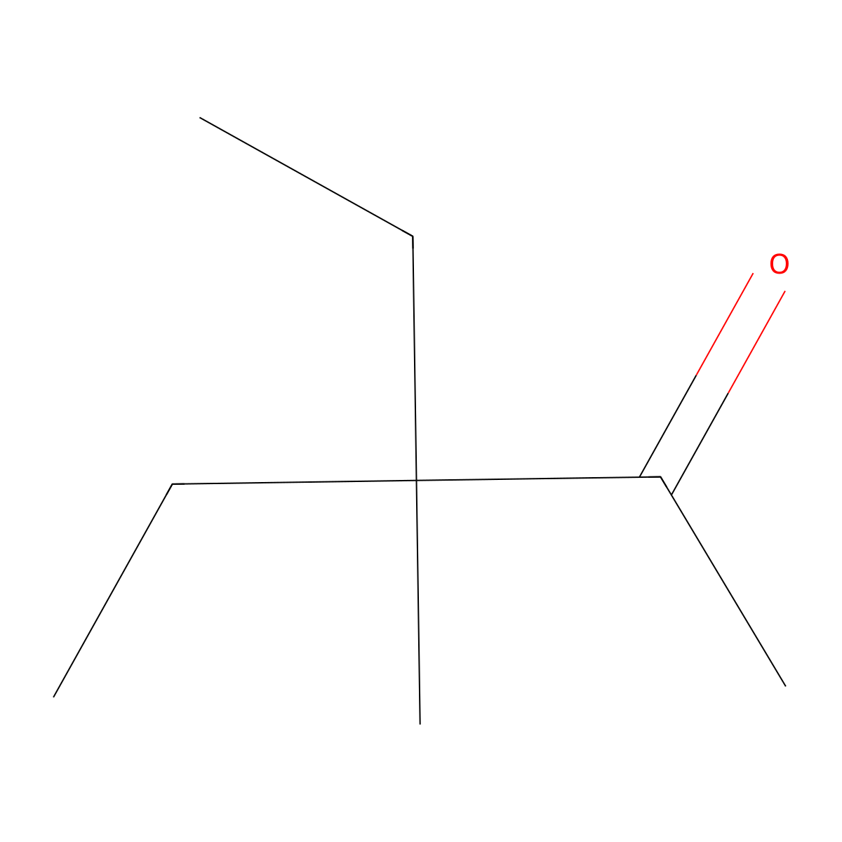 2-Pentanone, 3-ethyl-3-methyl- molecular structure, CAS 19780-65-5