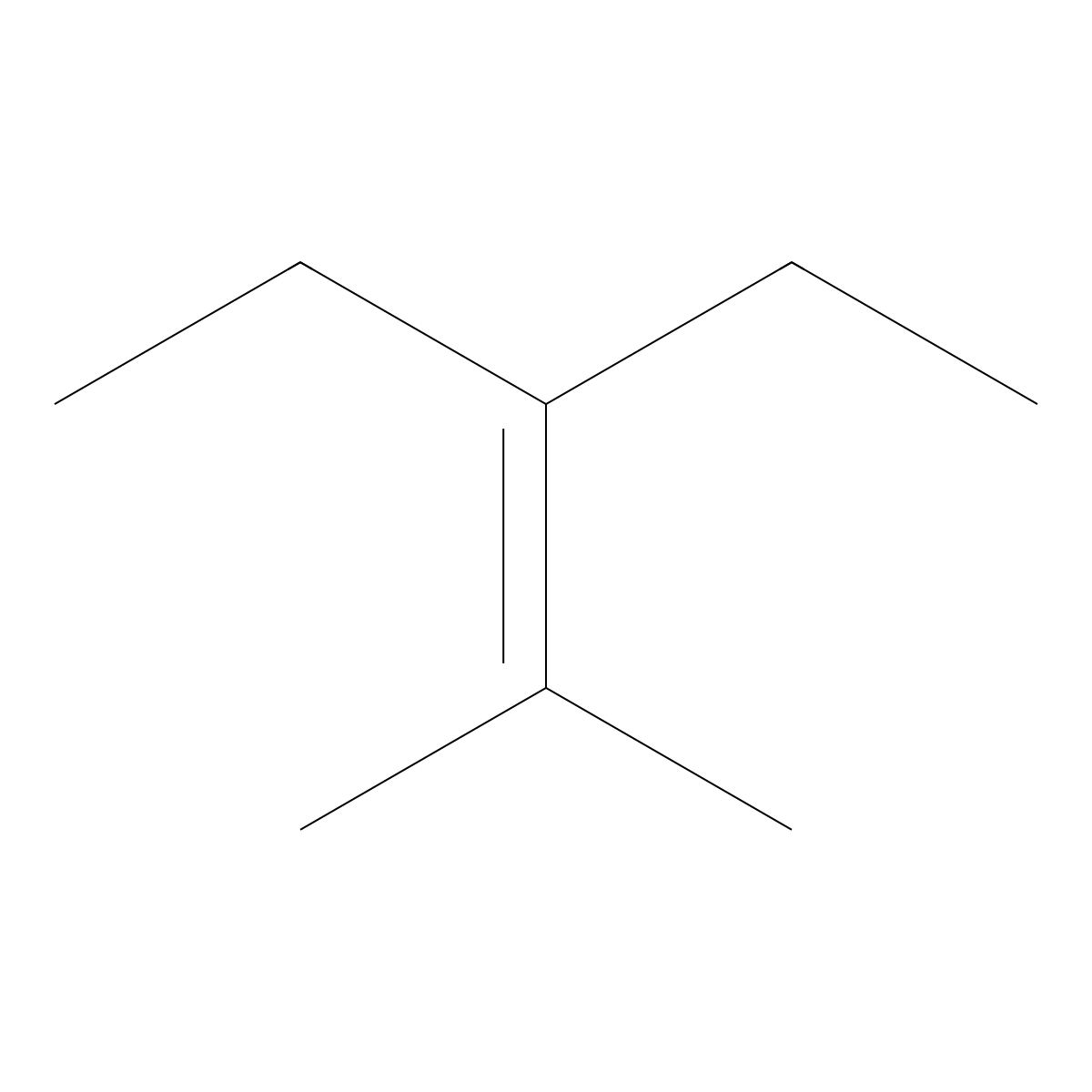 3-Ethyl-2-methyl-2-pentene molecular structure, CAS 19780-67-7