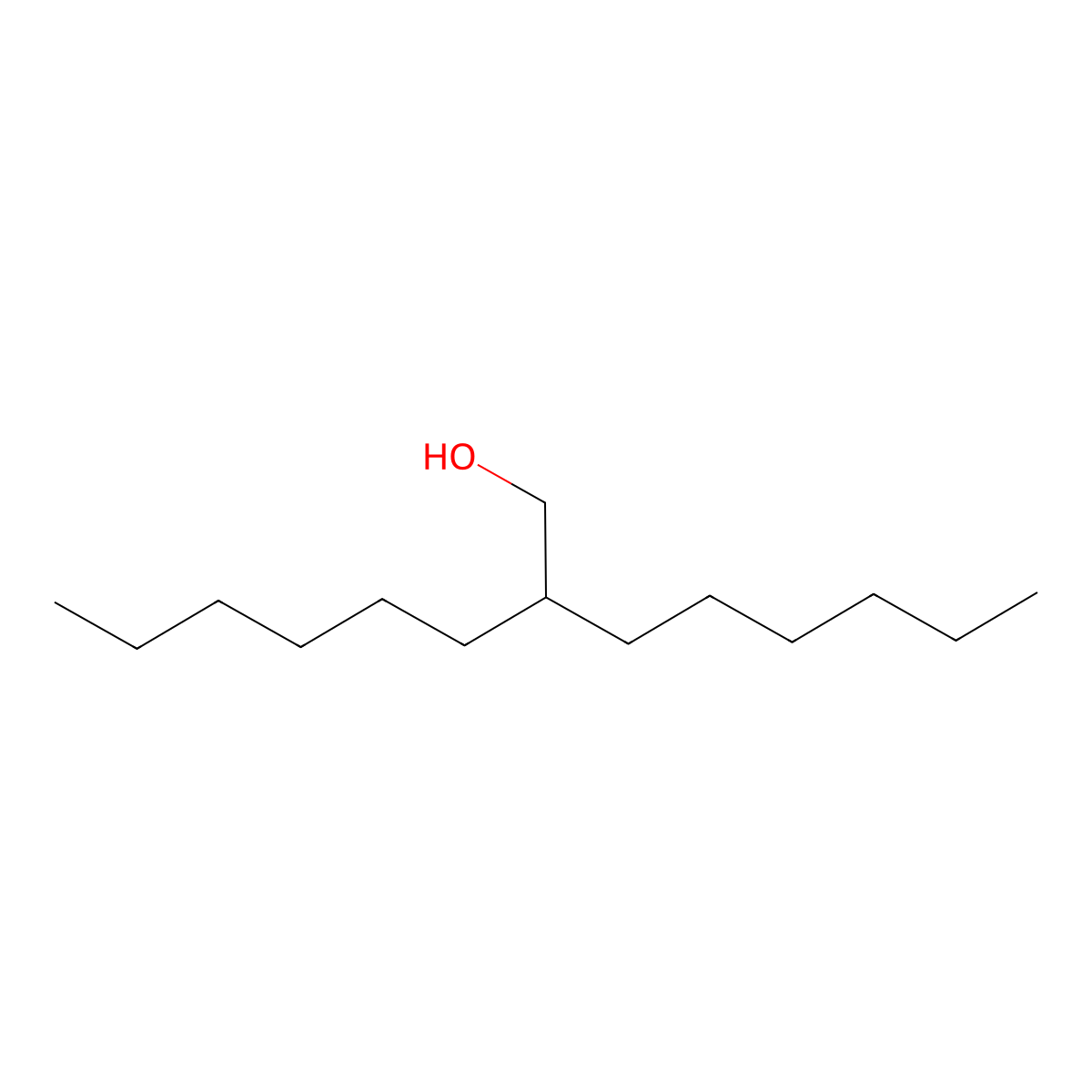 2-Hexyl-1-octanol molecular structure, CAS 19780-79-1