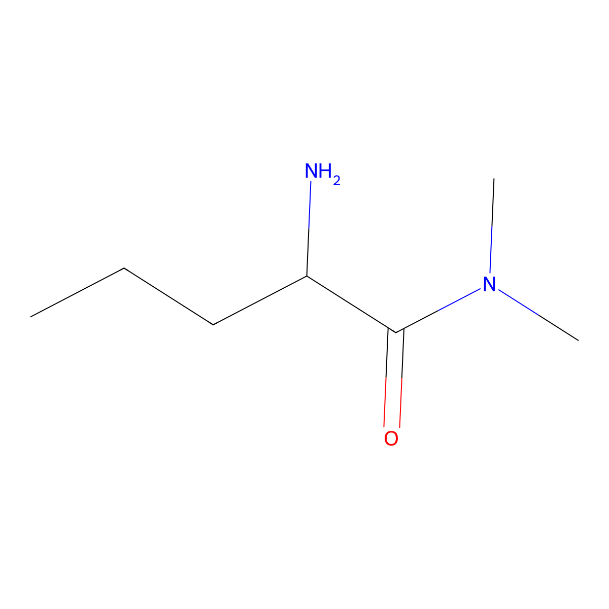 2-amino-N,N-dimethylPentanamide molecular structure, CAS 197803-19-3