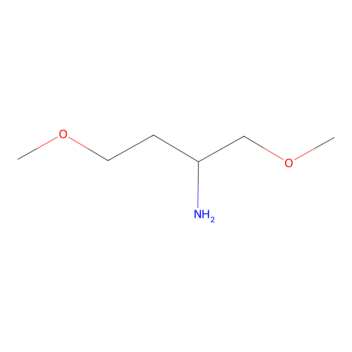 1,4-Dimethoxybutan-2-amine molecular structure, CAS 197803-56-8