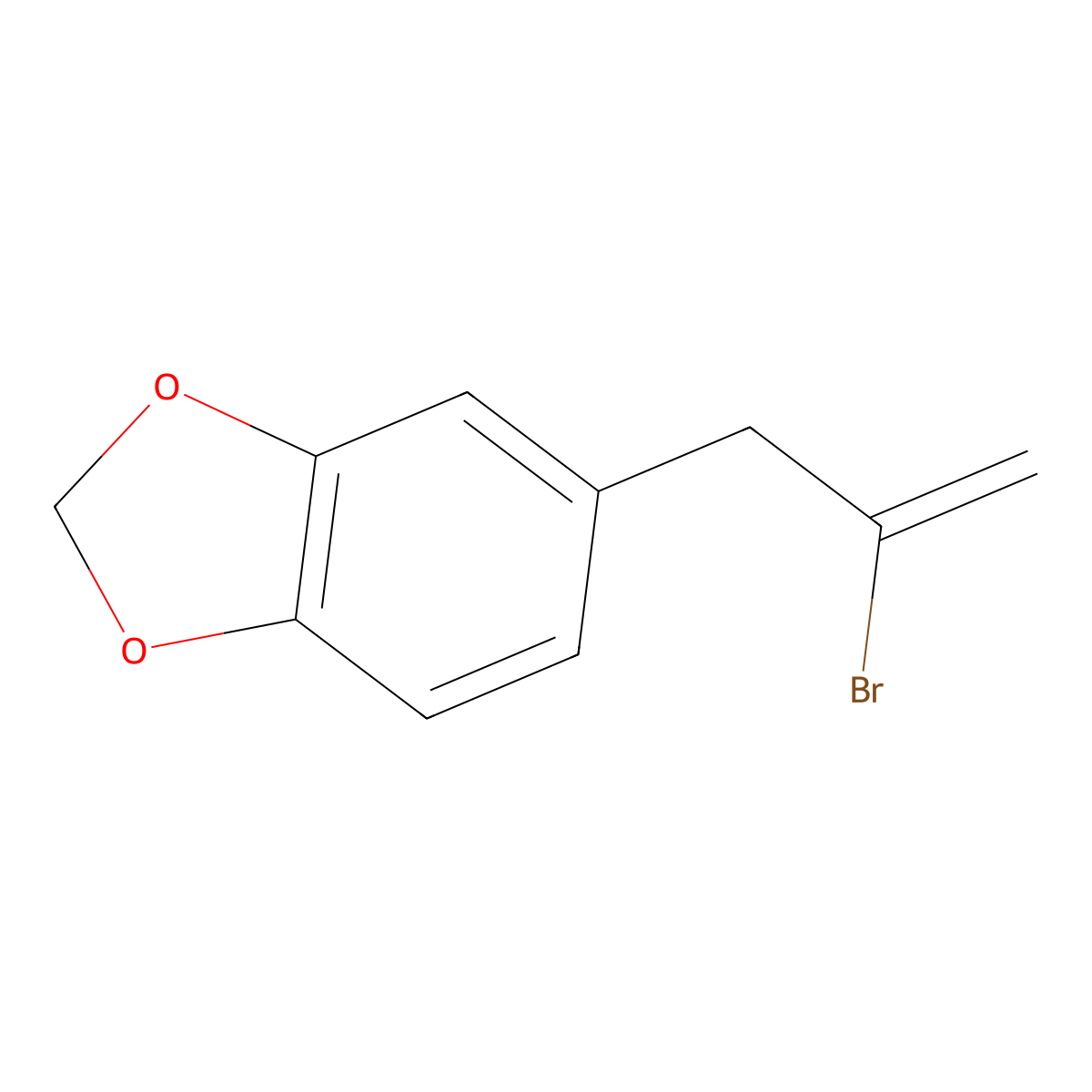 5-(2-Bromoprop-2-en-1-yl)-2H-1,3-benzodioxole molecular structure, CAS 197805-26-8