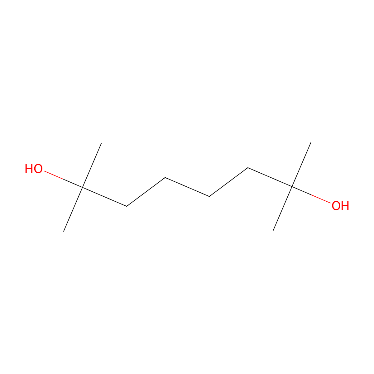 2,7-Dimethyl-2,7-octanediol molecular structure, CAS 19781-07-8