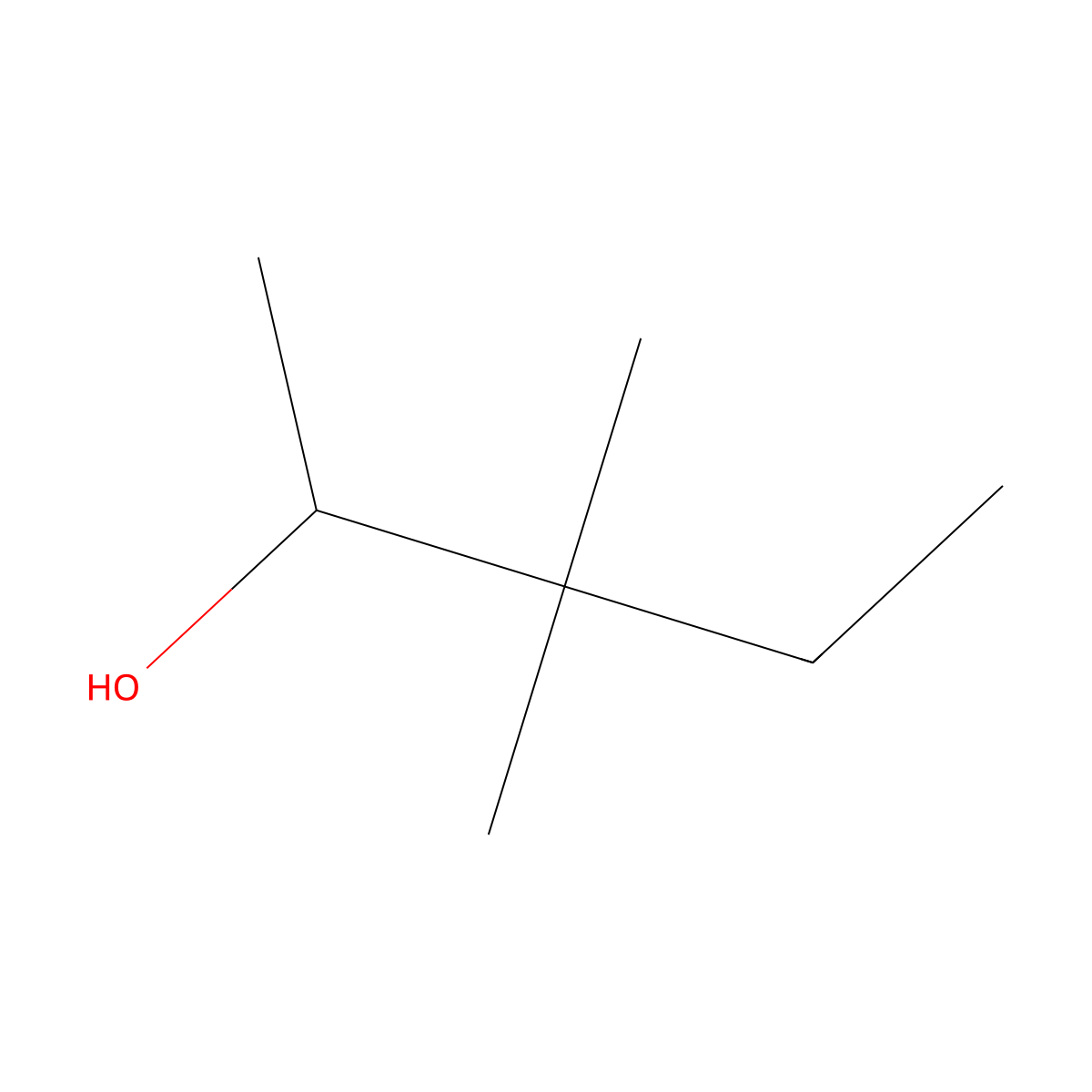 2-Pentanol, 3,3-dimethyl- molecular structure, CAS 19781-24-9